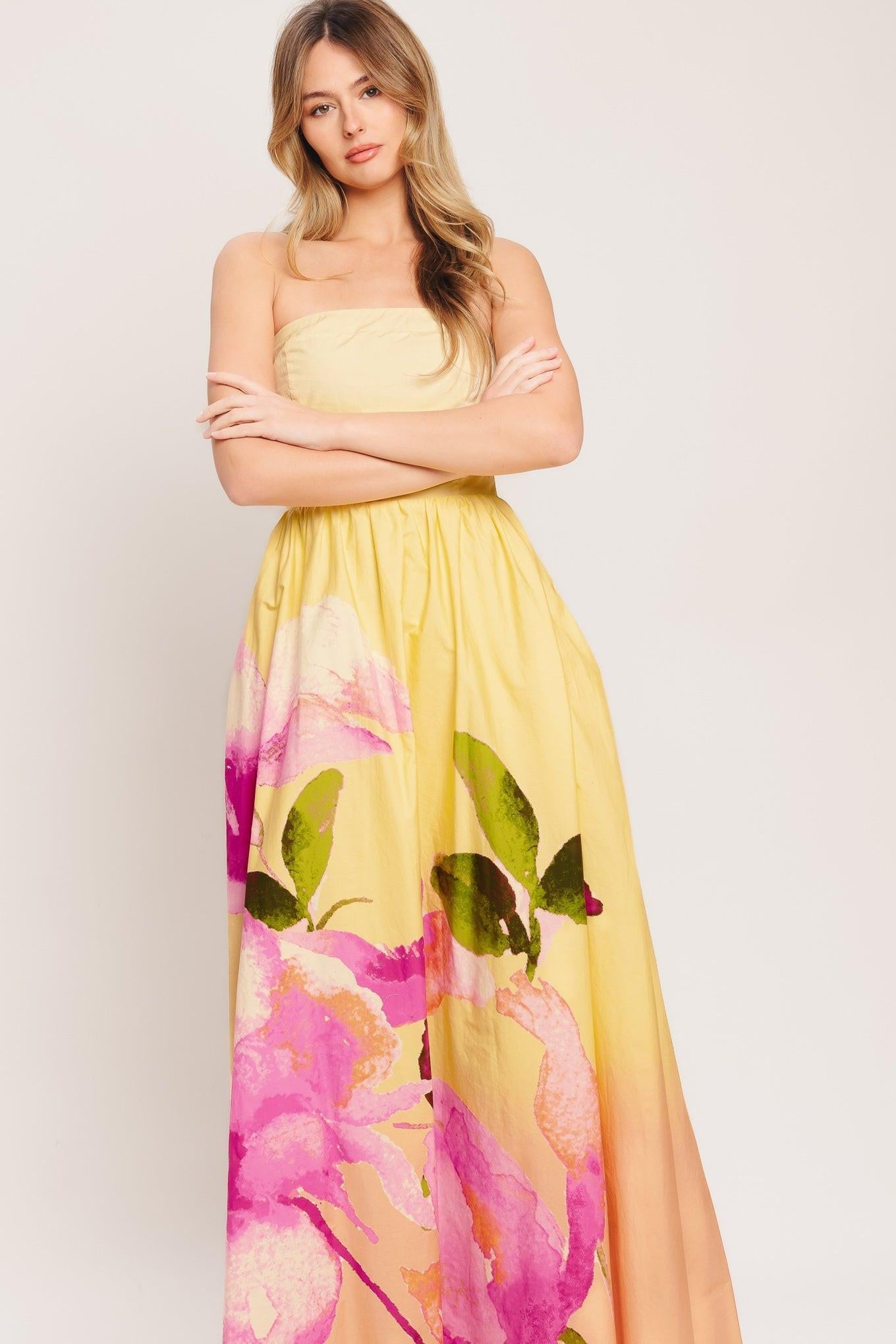 DREAMY OMBRE WOVEN MAXI DRESS Flying Tomato