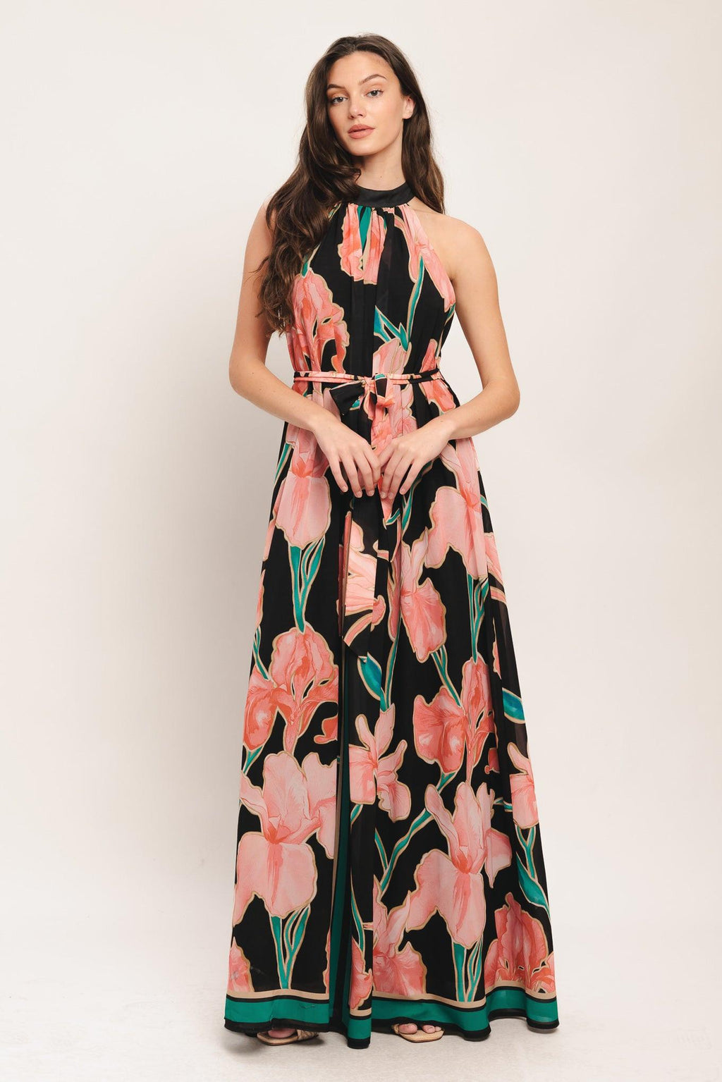 GARDEN NOIR WOVEN MAXI DRESS Flying Tomato