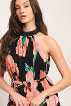 GARDEN NOIR WOVEN MAXI DRESS Flying Tomato