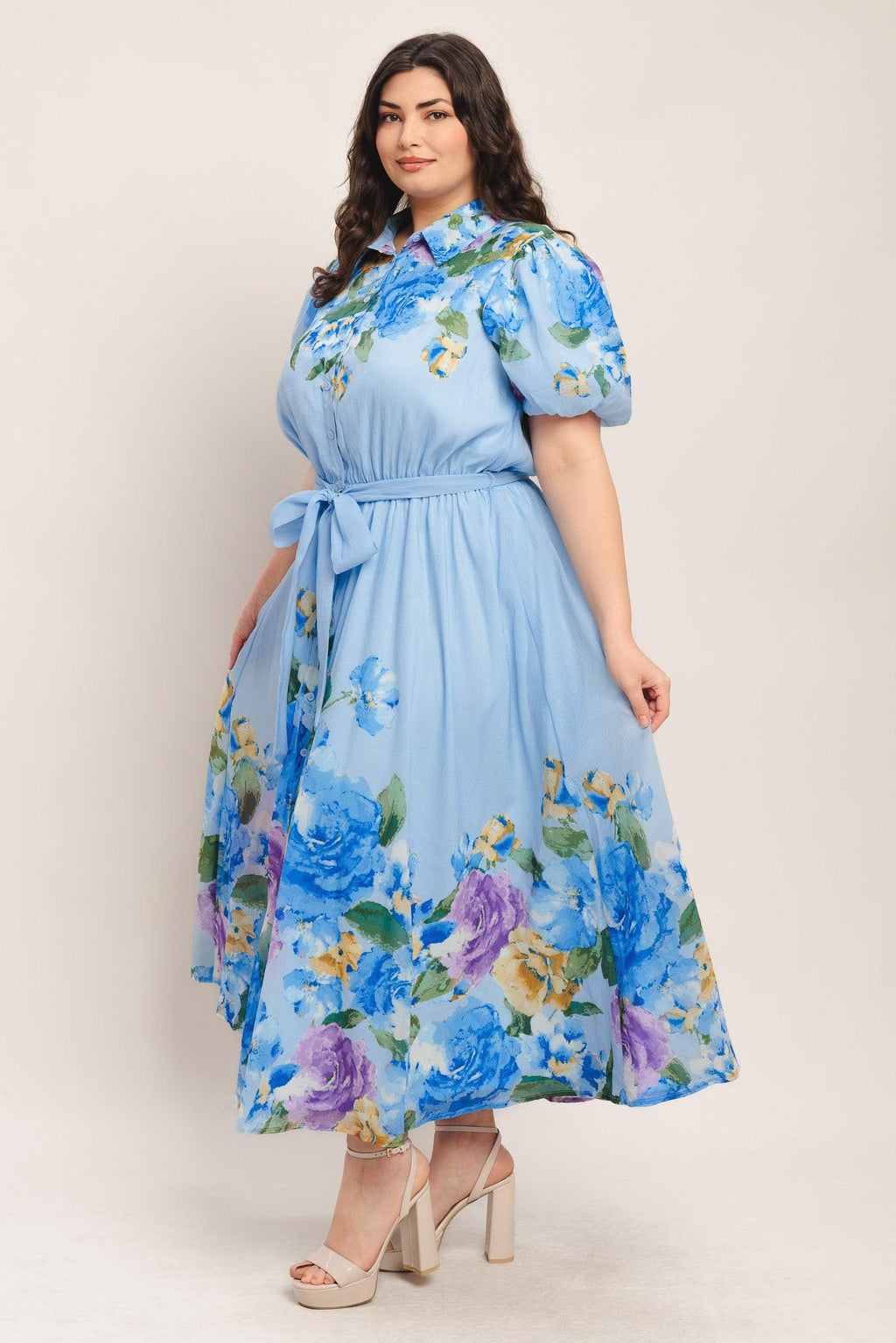 SPRINGTIME SWEETHEART WOVEN MIDI DRESS Flying Tomato