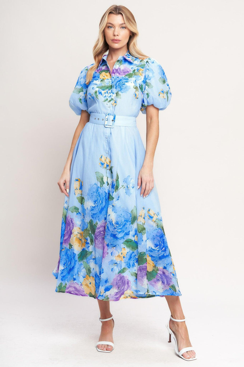 SPRINGTIME SWEETHEART WOVEN MIDI DRESS Flying Tomato