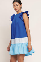 SEASIDE SWEETHEART COLOR BLOCKED MINI DRESS Flying Tomato