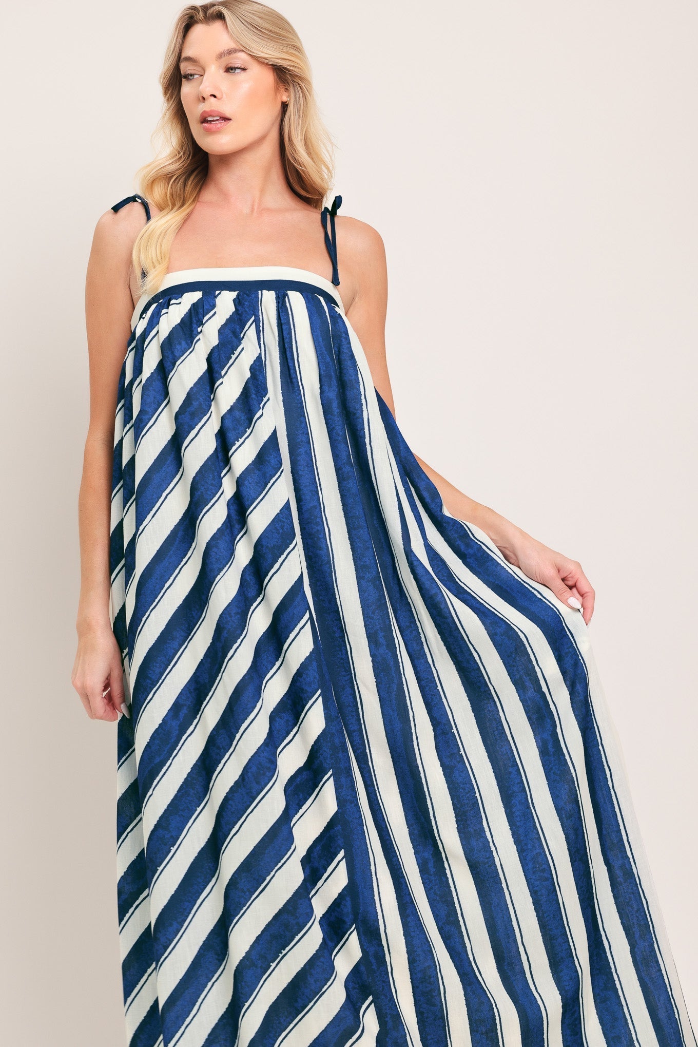 SEA RHYTHM WOVEN MAXI DRESS Flying Tomato