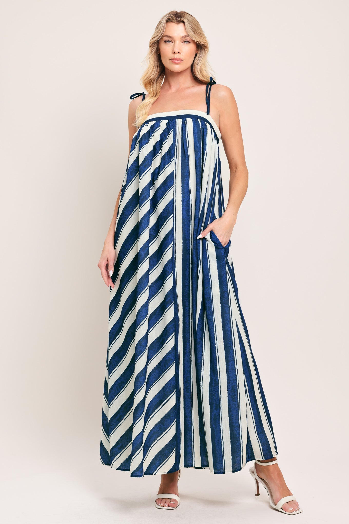 SEA RHYTHM WOVEN MAXI DRESS Flying Tomato