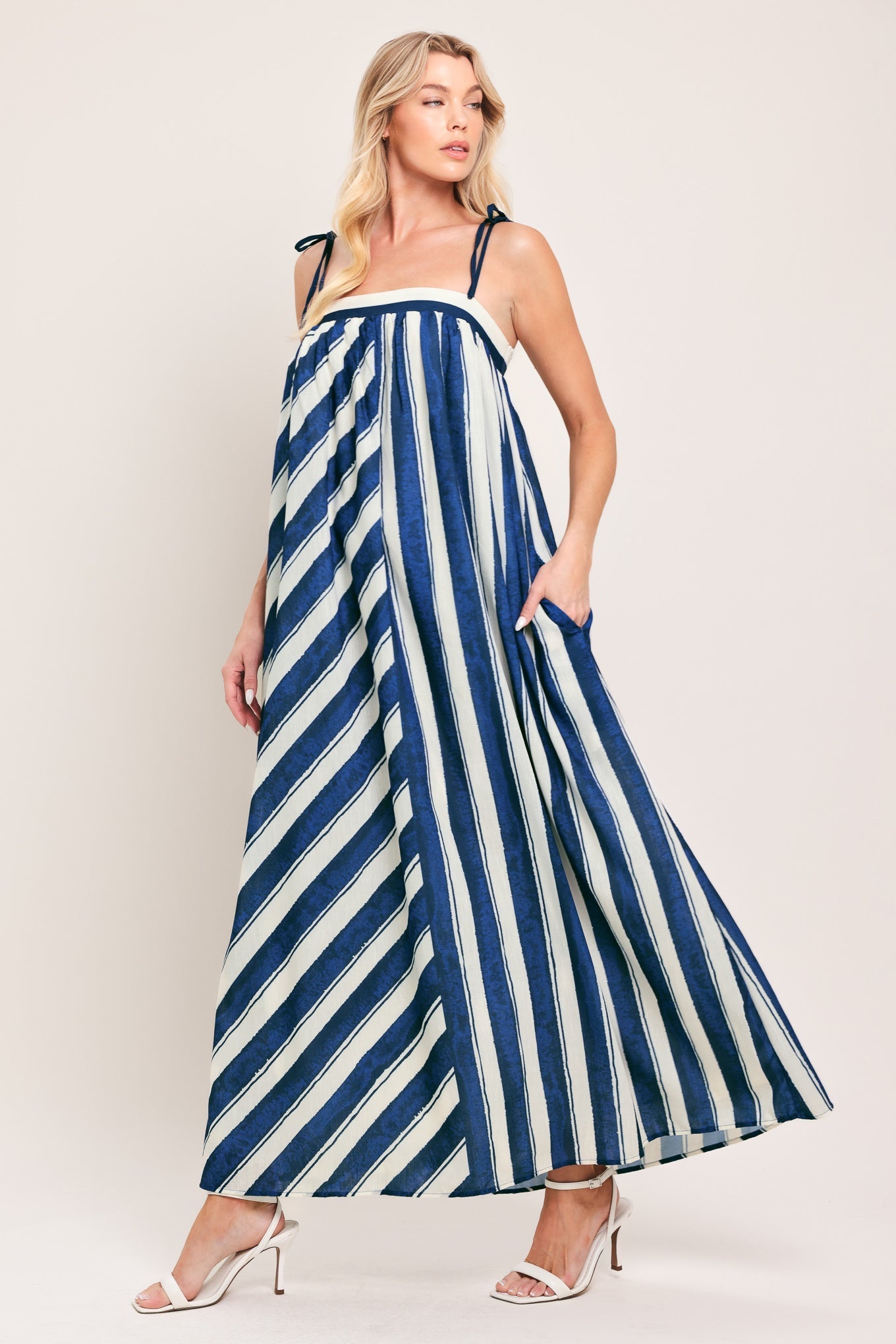 SEA RHYTHM WOVEN MAXI DRESS Flying Tomato
