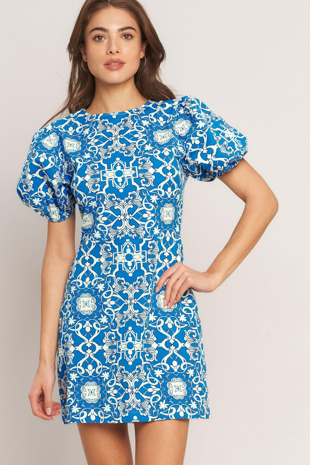 CITY VIBE WOVEN MINI DRESS Flying Tomato