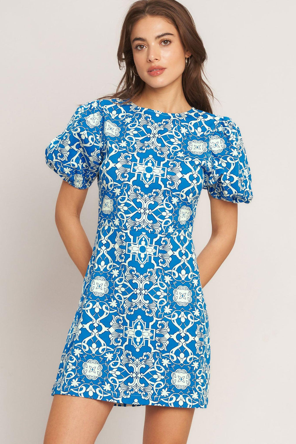 CITY VIBE WOVEN MINI DRESS Flying Tomato