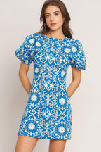 CITY VIBE WOVEN MINI DRESS Flying Tomato