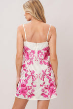 CHIC BLOSSOM WOVEN MINI DRESS Flying Tomato