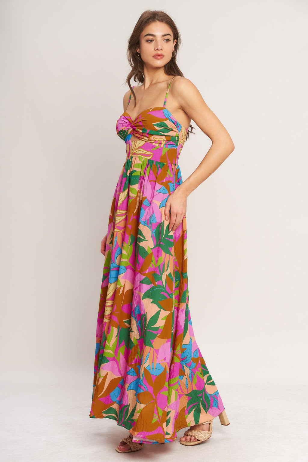 TROPIC FIESTA WOVEN MAXI DRESS Flying Tomato