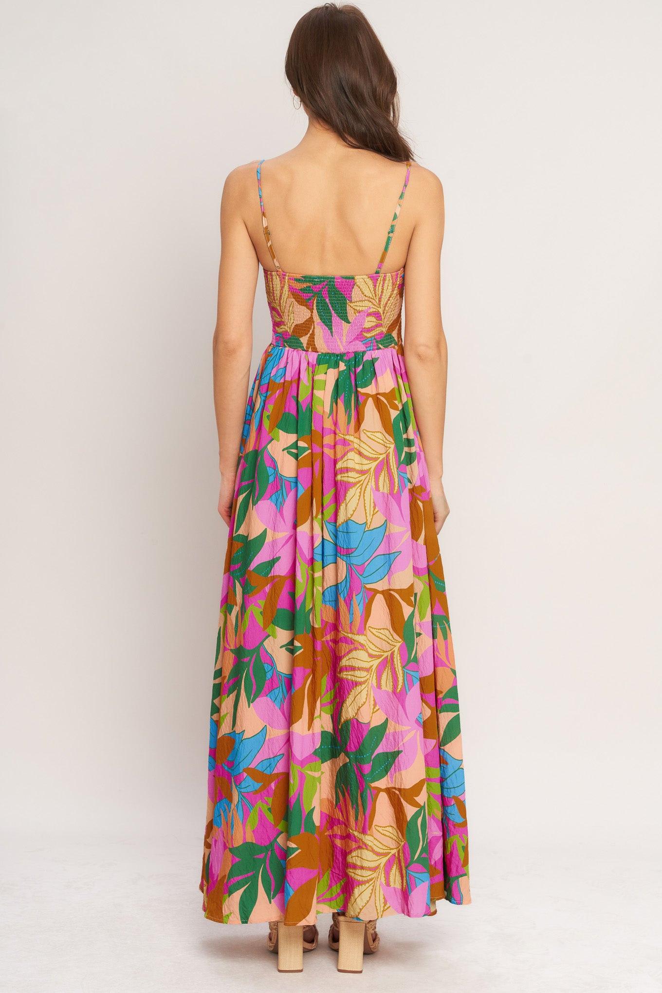 TROPIC FIESTA WOVEN MAXI DRESS Flying Tomato