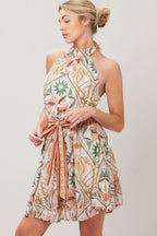 SOFT VOYAGE WOVEN MINI DRESS Flying Tomato