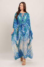 JUST LANDED IN PARADISE WOVEN KAFTAN MAXI DRESS Flying Tomato
