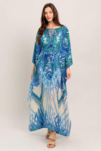 JUST LANDED IN PARADISE WOVEN KAFTAN MAXI DRESS Flying Tomato