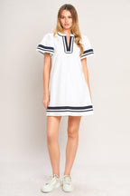 WEEKEND IN THE HAMPTONS WOVEN MINI DRESS Flying Tomato
