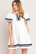 WEEKEND IN THE HAMPTONS WOVEN MINI DRESS Flying Tomato