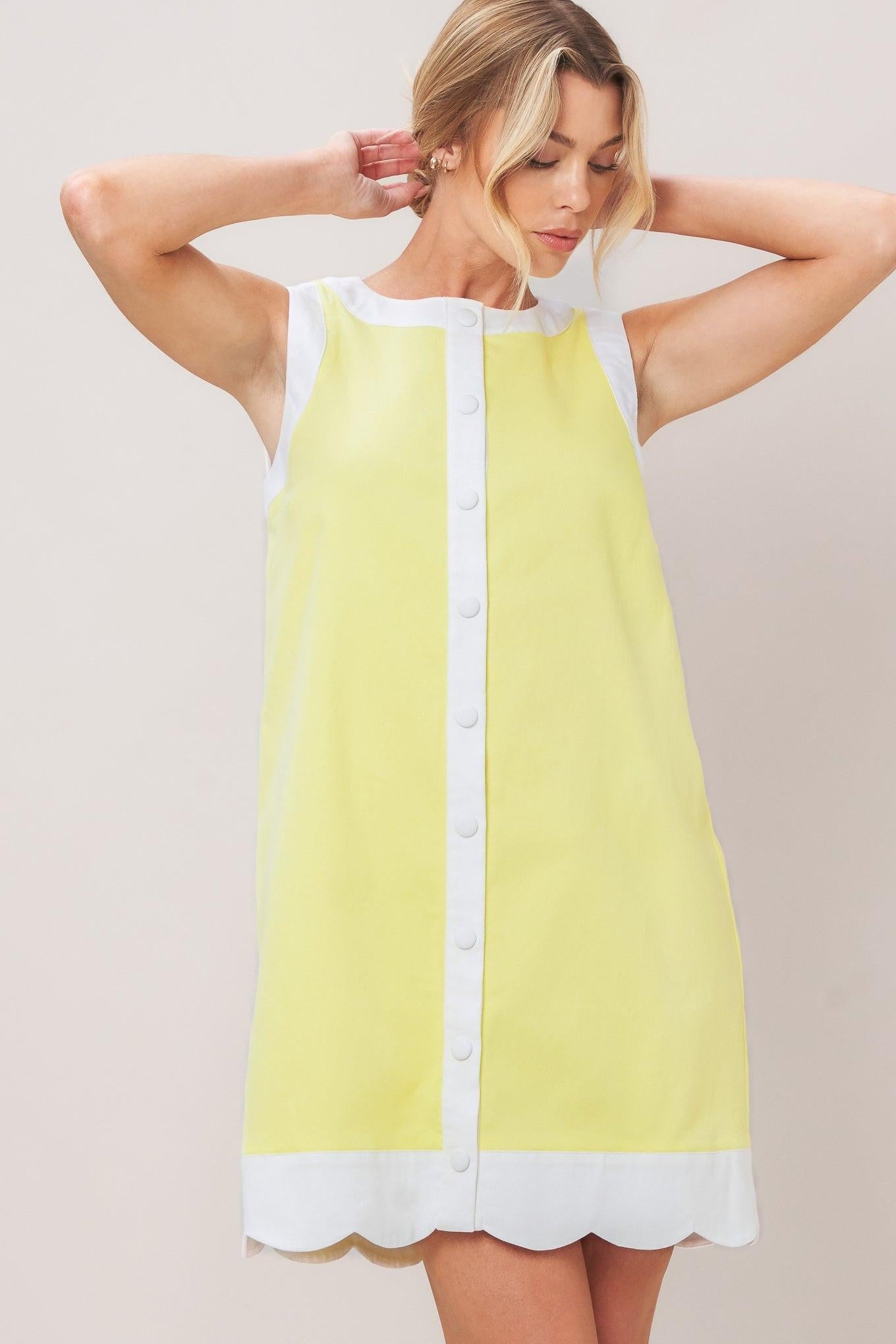 BARBIE SHIFT WOVEN MINI DRESS Flying Tomato