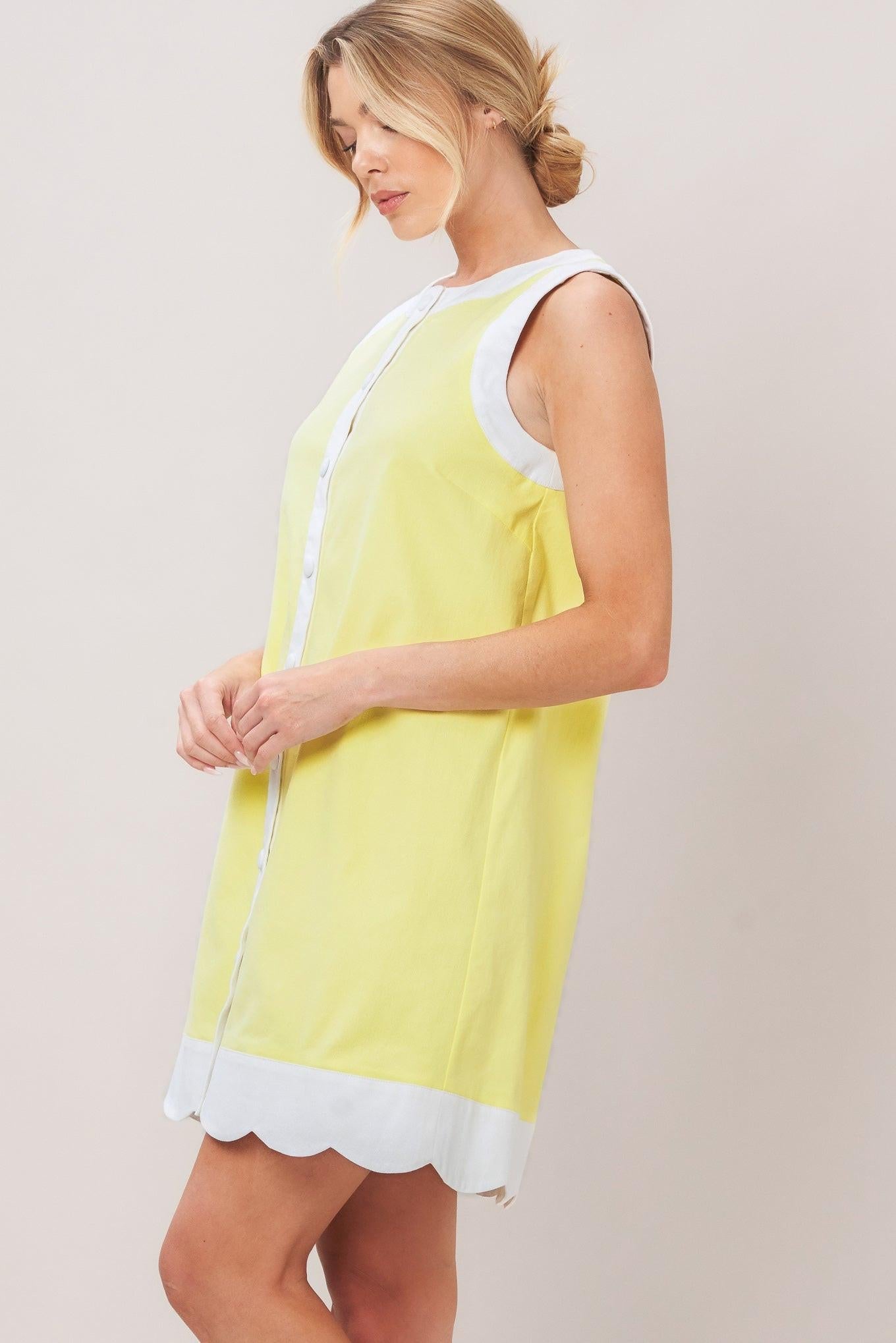 BARBIE SHIFT WOVEN MINI DRESS Flying Tomato