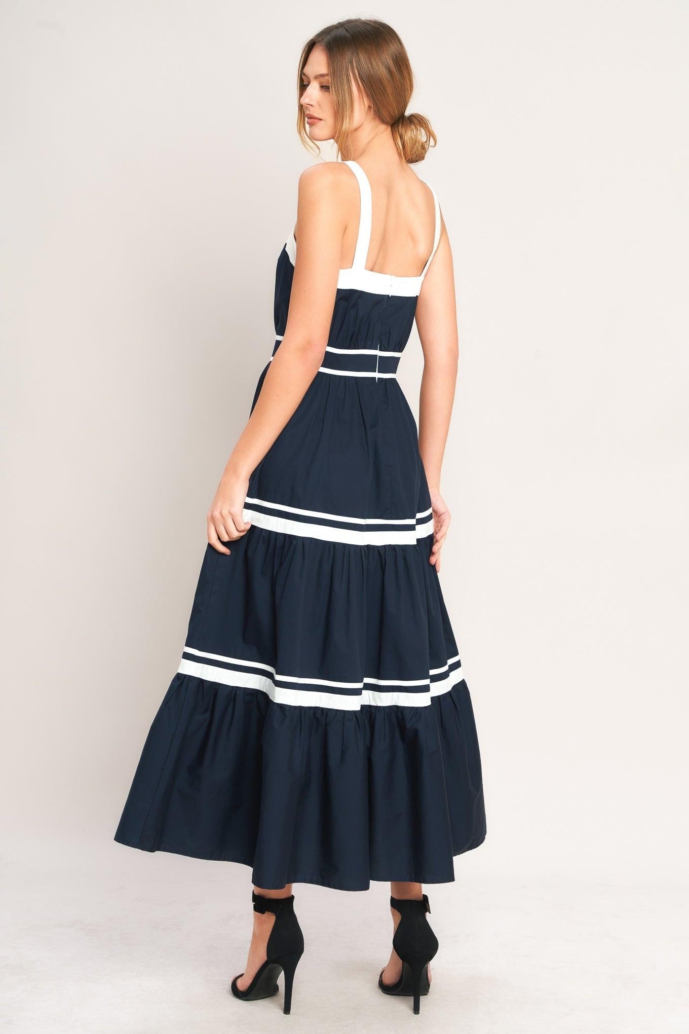 PETAL KISS WOVEN MIDI DRESS Flying Tomato