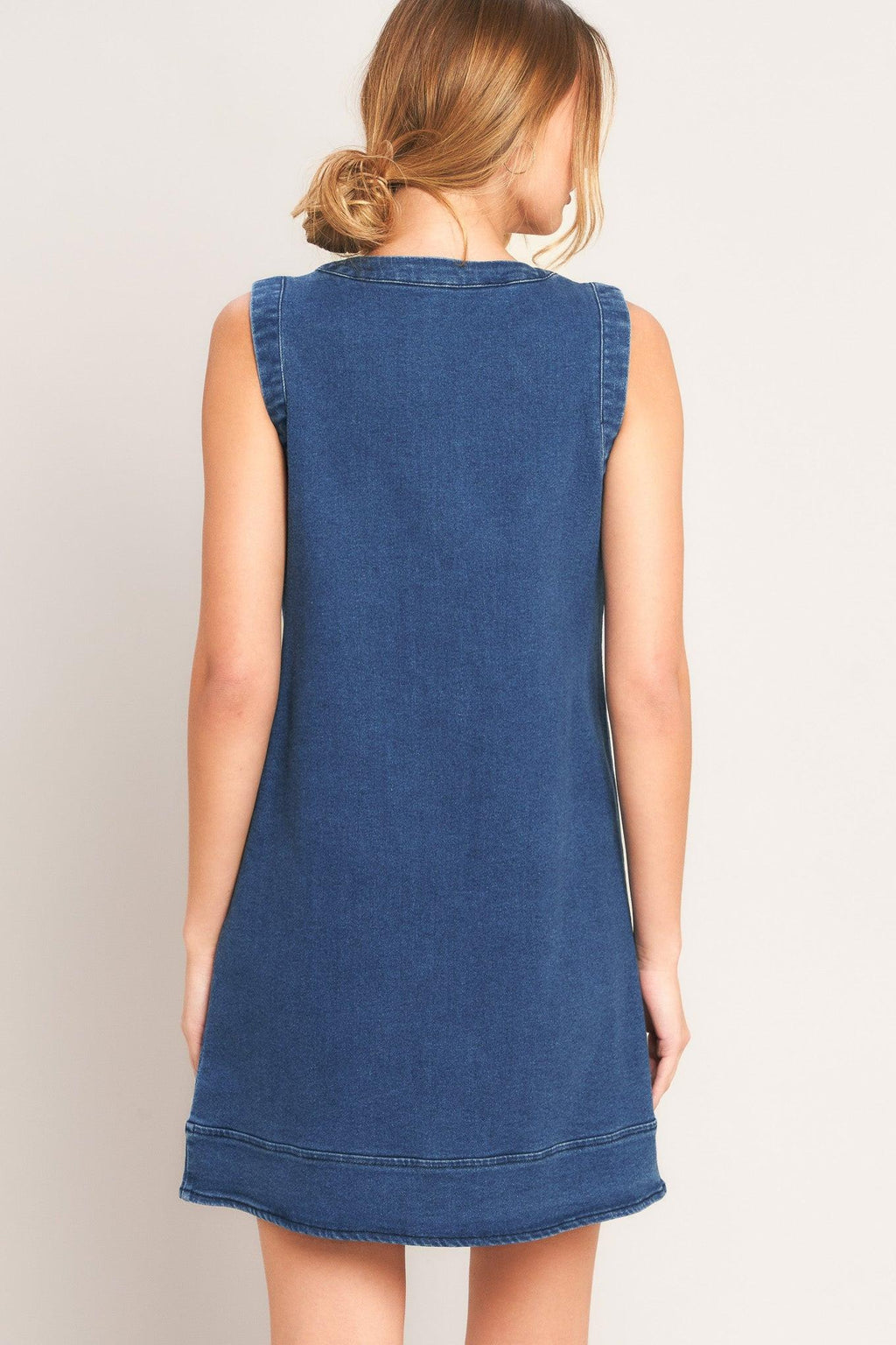 EVERYDAY ICON DENIM SHIFT DRESS Flying Tomato