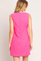 SWEET CITY CHARM WOVEN SHIFT DRESS Flying Tomato