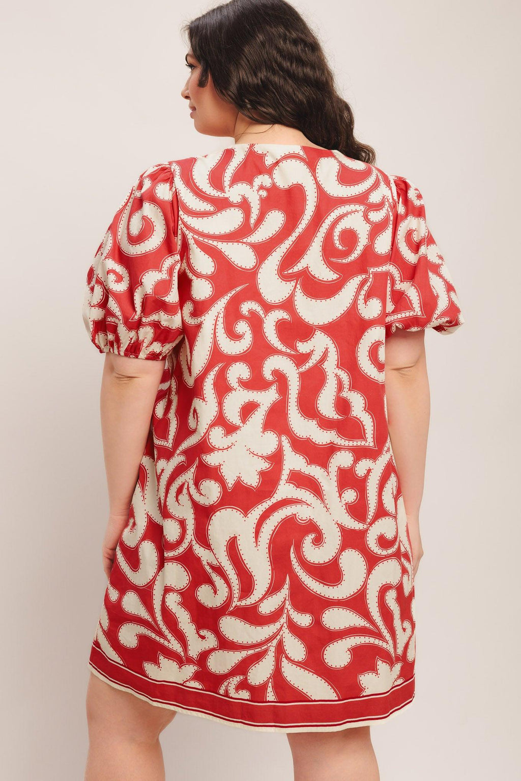 STRAIGHT & STRONG WOVEN MINI DRESS Flying Tomato