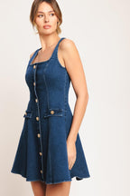 URBAN POLISH DENIM MINI DRESS Flying Tomato