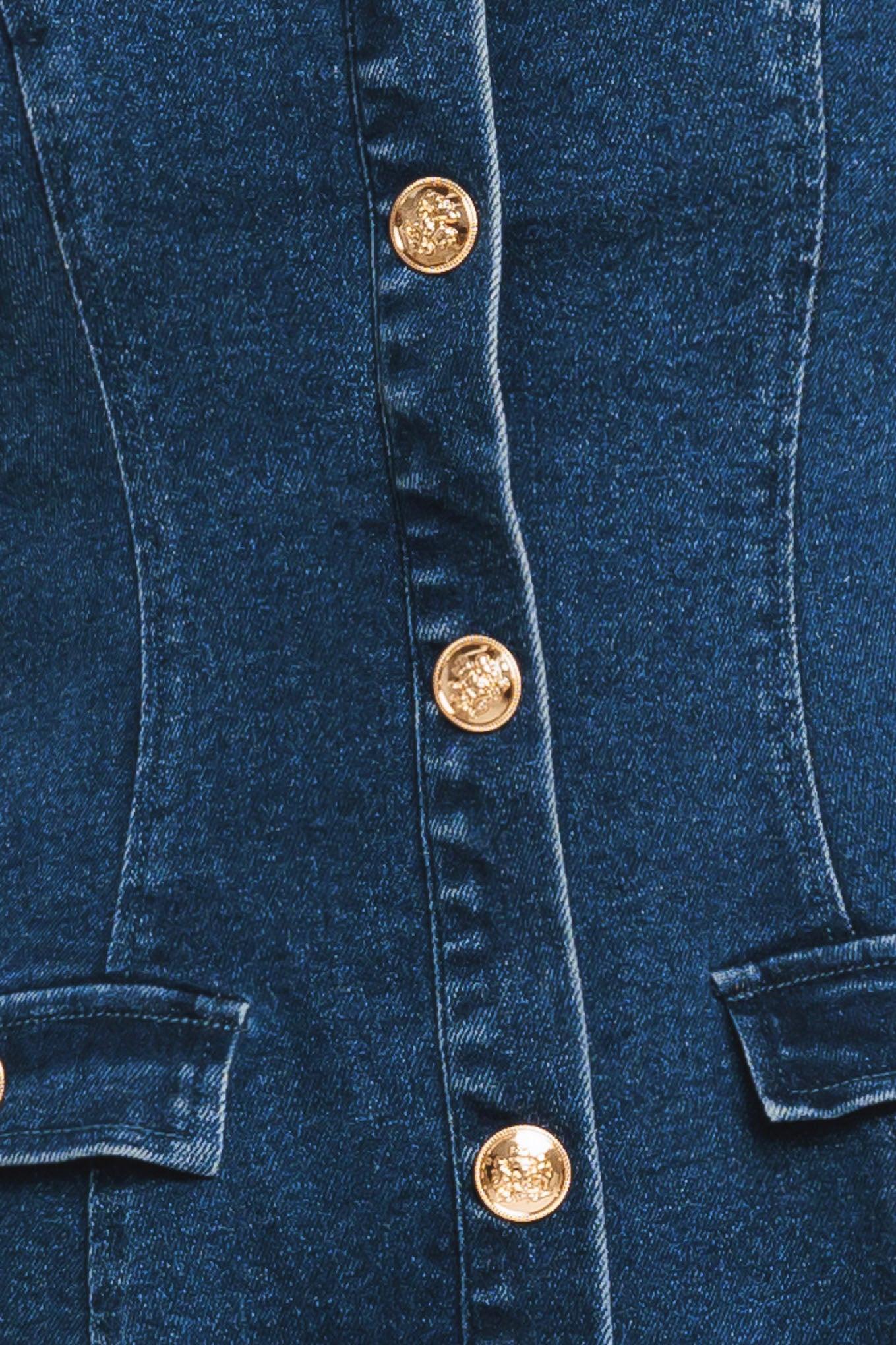 URBAN POLISH DENIM MINI DRESS Flying Tomato