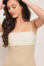 QUIET LUXE MOMENT WOVEN MIDI DRESS Flying Tomato