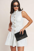 ON POINT MOMENT WOVEN MINI DRESS Flying Tomato