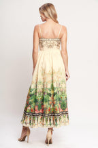 HEIRLOOM BORDER WOVEN MIDI DRESS Flying Tomato