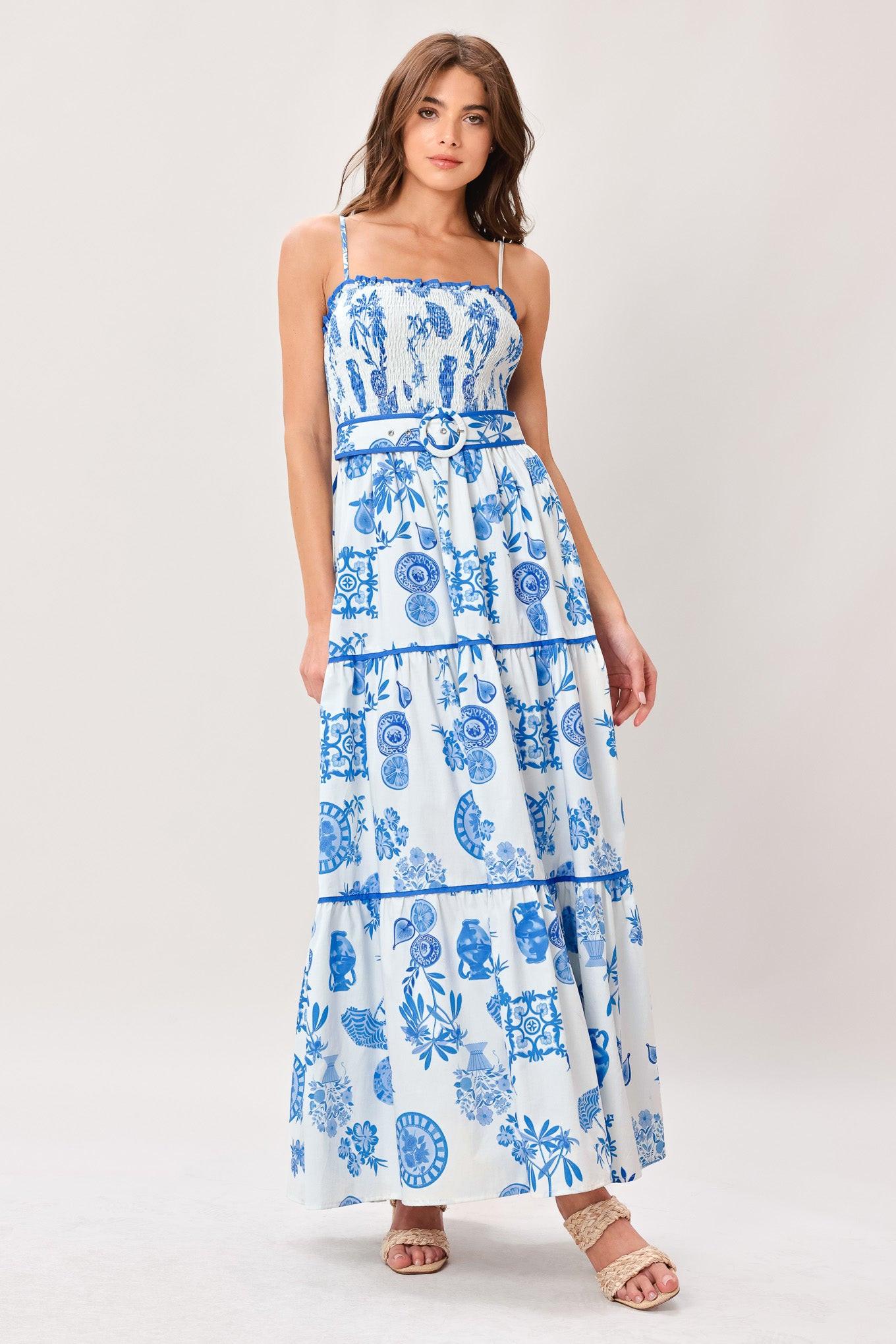 SANTORINI DREAM WOVEN MAXI DRESS Flying Tomato