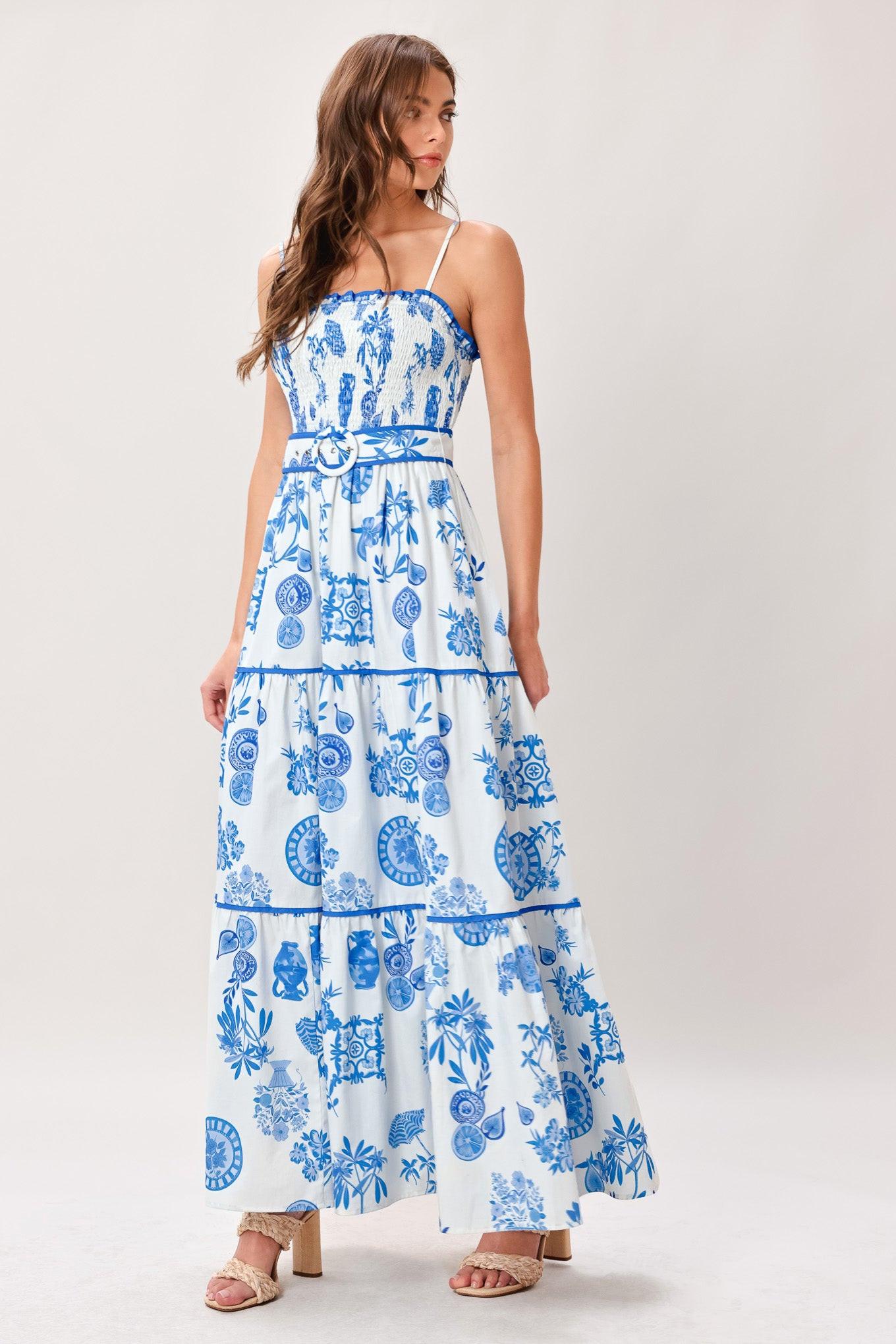 SANTORINI DREAM WOVEN MAXI DRESS Flying Tomato
