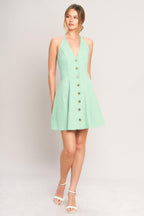 LOVELY CHARM MINT WOVEN MINI DRESS Flying Tomato
