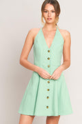 LOVELY CHARM MINT WOVEN MINI DRESS Flying Tomato