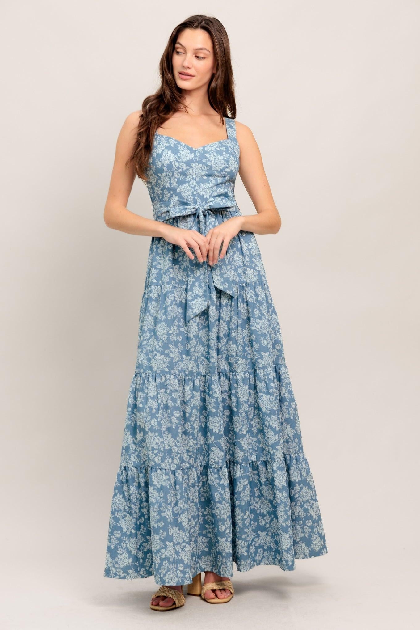 MODERN PRAIRIE BLOOM WOVEN MAXI DRESS Flying Tomato