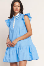 SWEET DAYS WOVEN MINI DRESS Flying Tomato