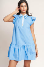 SWEET DAYS WOVEN MINI DRESS Flying Tomato