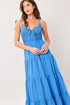 NOMAD BLOOM WOVEN MAXI DRESS Flying Tomato