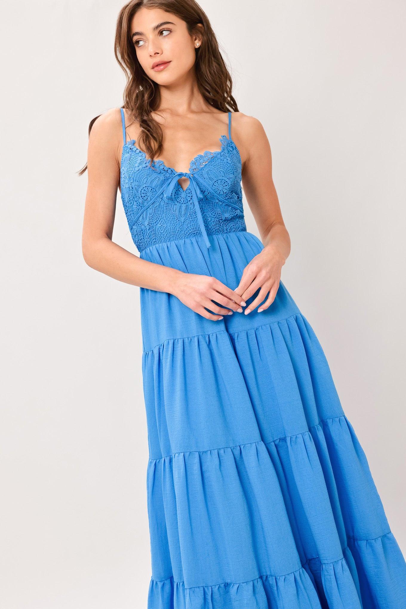 NOMAD BLOOM WOVEN MAXI DRESS Flying Tomato