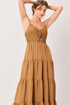NOMAD BLOOM WOVEN MAXI DRESS Flying Tomato