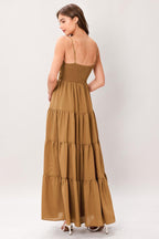 NOMAD BLOOM WOVEN MAXI DRESS Flying Tomato