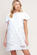 ALL THE RIGHT REASONS WOVEN EYELET DRESS Flying Tomato