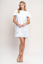 ALL THE RIGHT REASONS WOVEN EYELET DRESS Flying Tomato