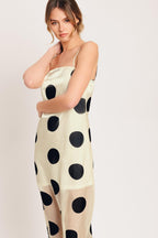AVANT DOT WOVEN MIDI DRESS Flying Tomato