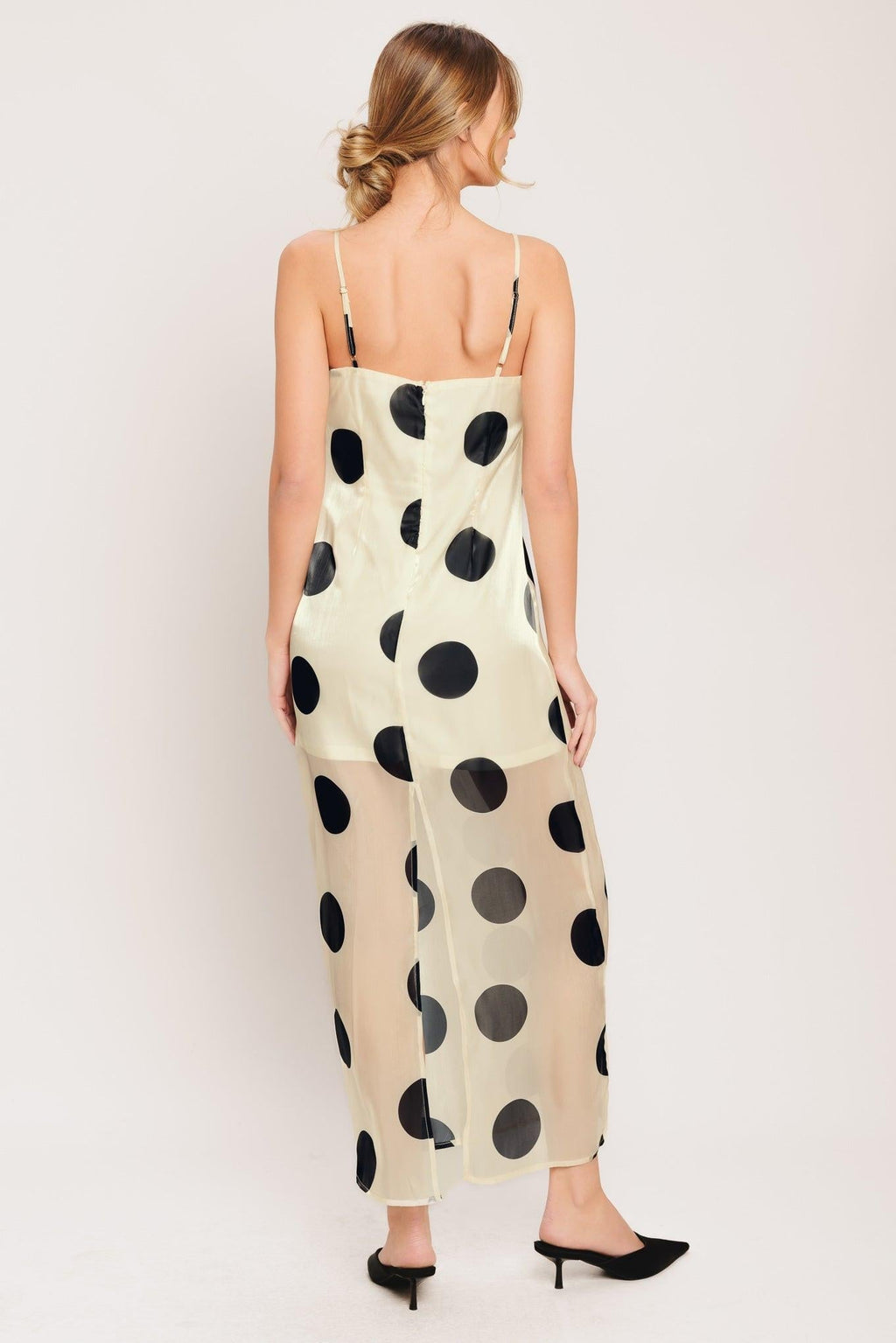 AVANT DOT WOVEN MIDI DRESS Flying Tomato