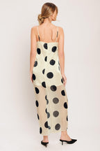AVANT DOT WOVEN MIDI DRESS Flying Tomato