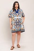 MEDITERRANEAN SOUL WOVEN MINI DRESS Flying Tomato