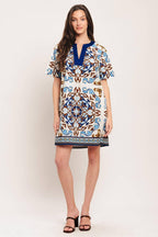 MEDITERRANEAN SOUL WOVEN MINI DRESS Flying Tomato