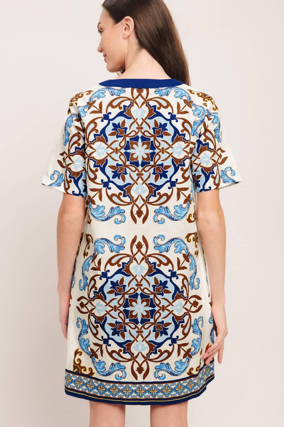 MEDITERRANEAN SOUL WOVEN MINI DRESS Flying Tomato